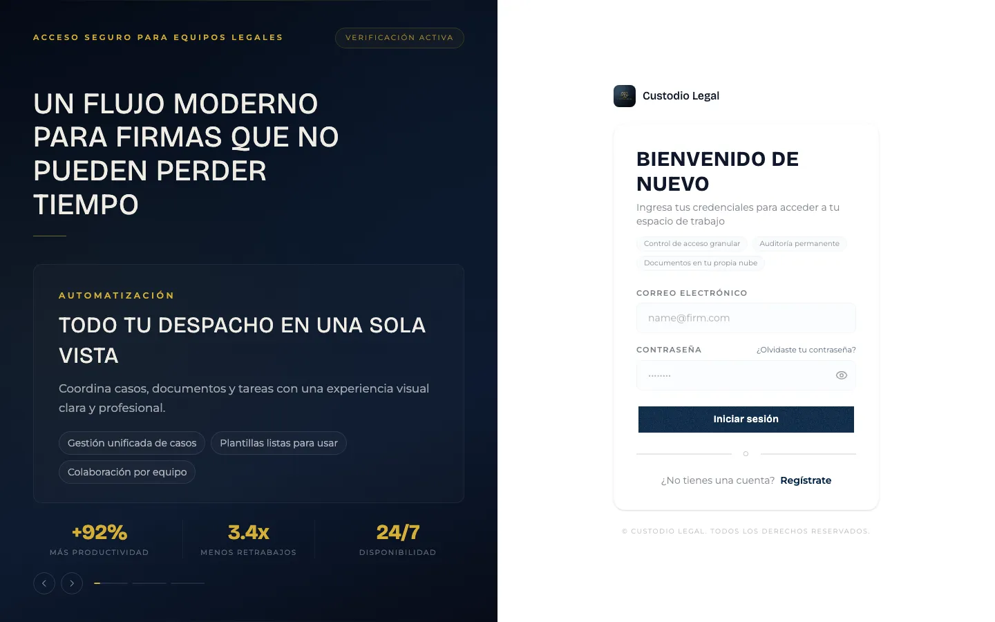 Formulario de ingreso